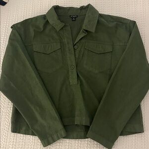 J. Crew Forest Green Casual Shirt